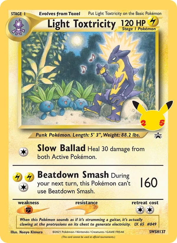 Light Toxtricity — Jumbo Cards #SWSH137
