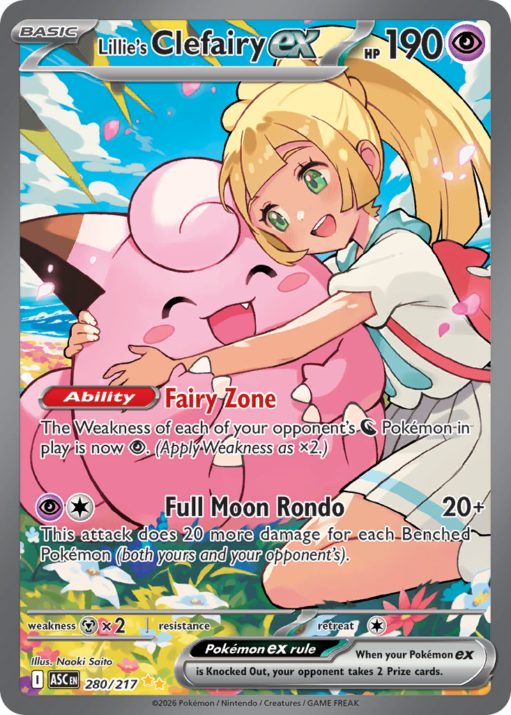 Lillie's Clefairy ex — ME: Ascended Heroes #280/217
