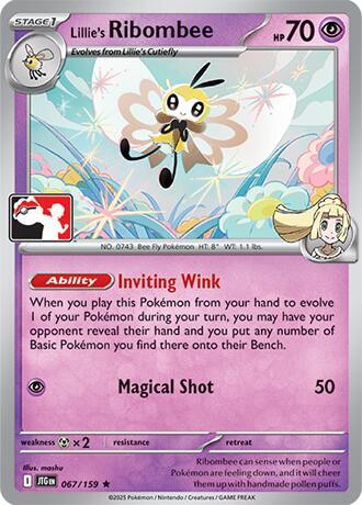 Lillie's Ribombee — Prize Pack Series Cards #067/159