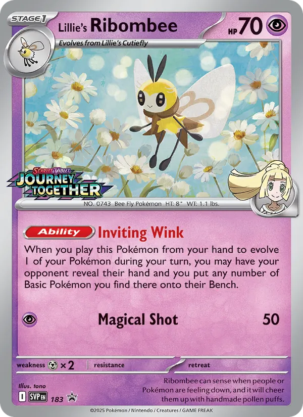 Lillie's Ribombee — SV: Scarlet & Violet Promo Cards #183