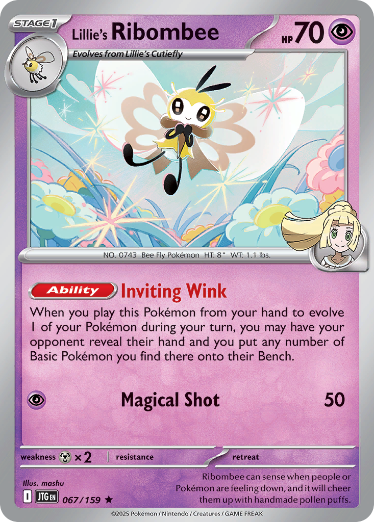 Lillie's Ribombee — SV09: Journey Together #067/159
