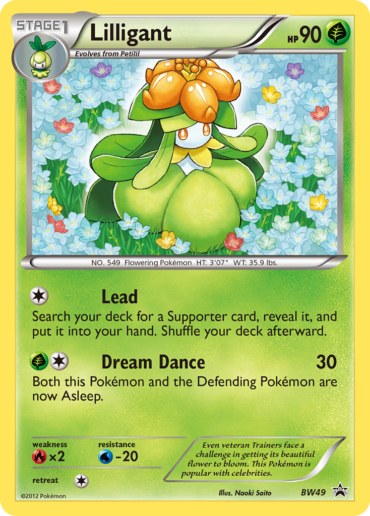 Lilligant — Black and White Promos #BW49