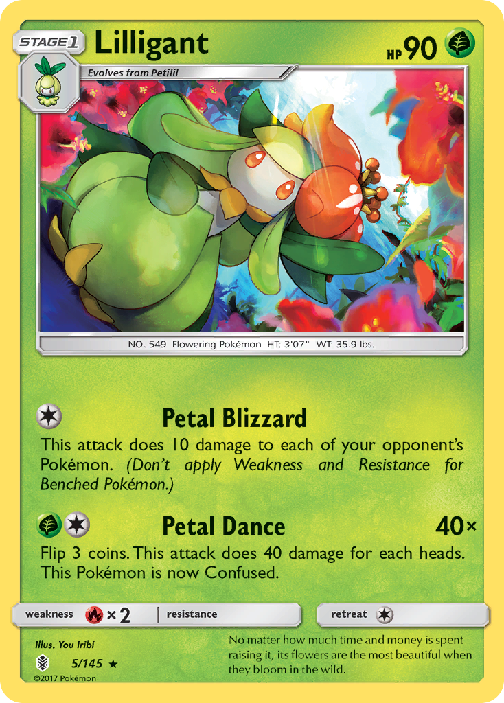Lilligant — SM - Guardians Rising #5/145
