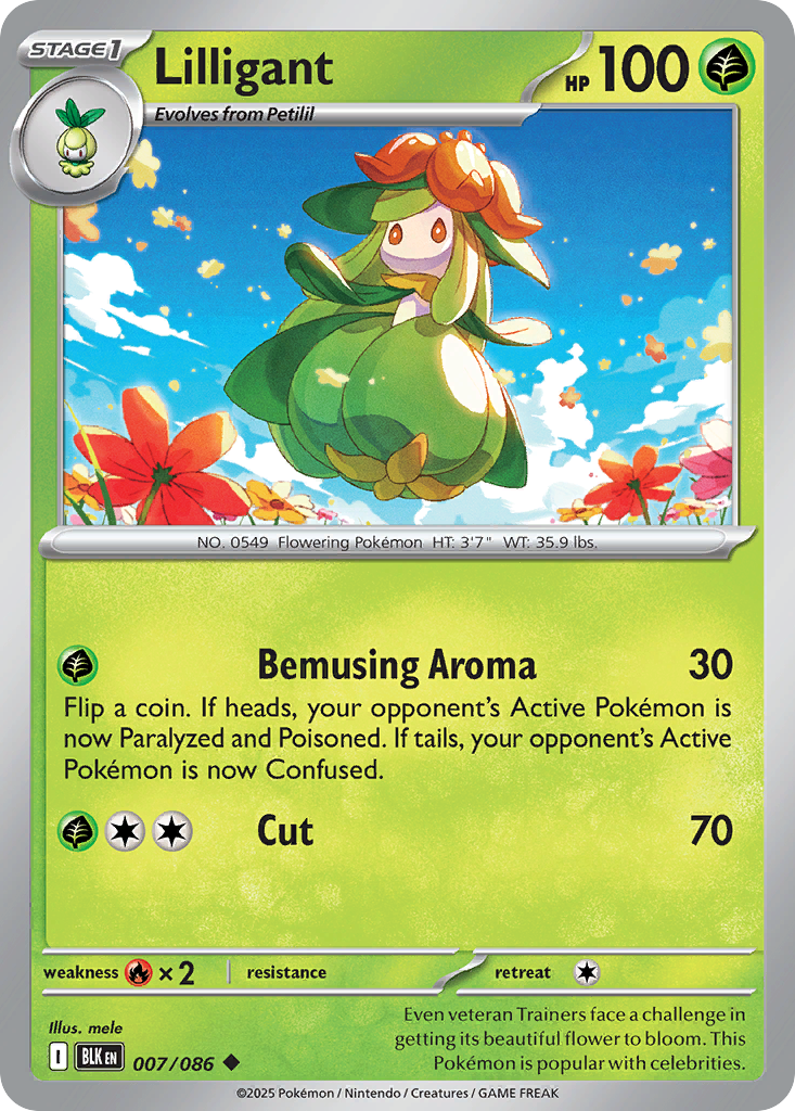 Lilligant — SV: Black Bolt #007/086
