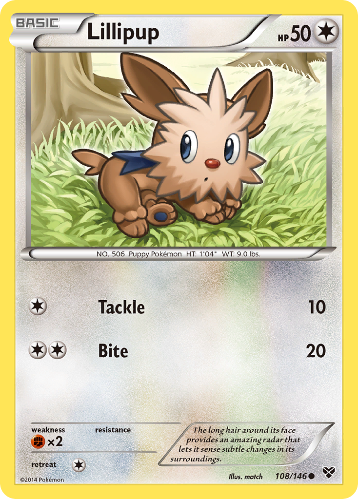 Lillipup — XY Base Set #108/146