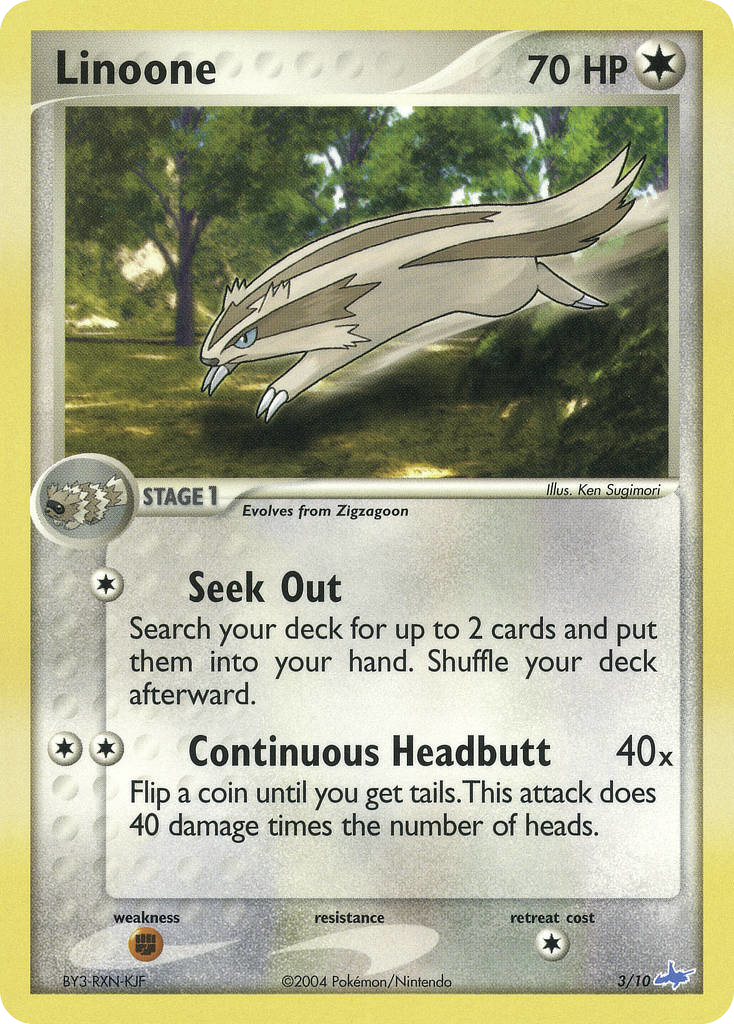 Linoone — EX Trainer Kit 1: Latias & Latios #3/10