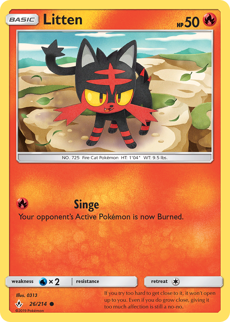 Litten (26) — SM - Unbroken Bonds #26/214