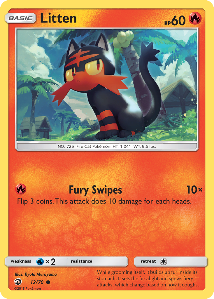 Litten — Dragon Majesty #12/70