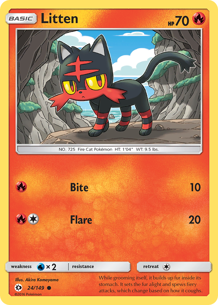 Litten — SM Base Set #24/149