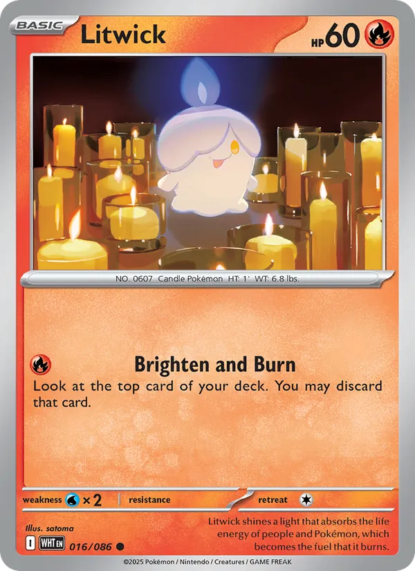 Litwick (Master Ball Pattern) — SV: White Flare #016/086