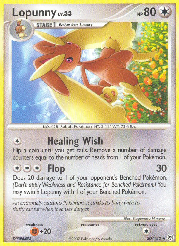 Lopunny — Diamond and Pearl #30/130