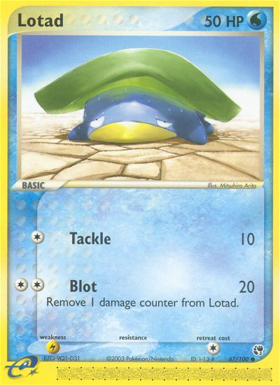 Lotad — Sandstorm #67/100