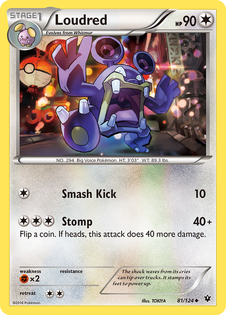 Loudred — XY - Fates Collide #81/124