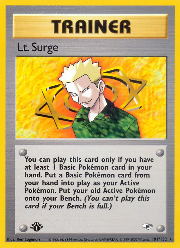 Lt. Surge (101) — Gym Heroes #101/132