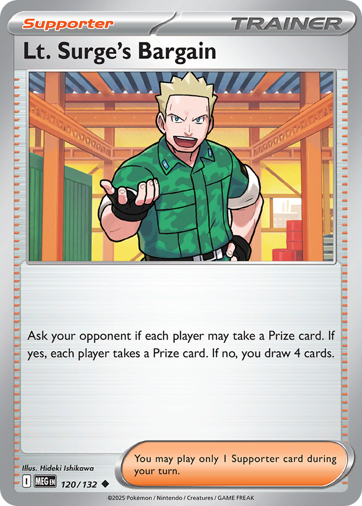 Lt. Surge's Bargain — ME01: Mega Evolution #120/132