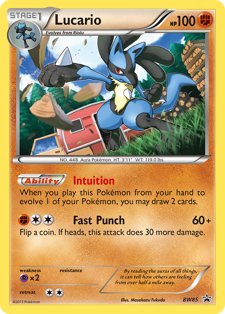 Lucario — Black and White Promos #BW85