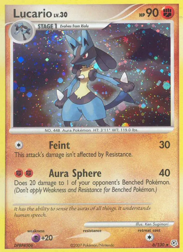 Lucario — Diamond and Pearl #6/130