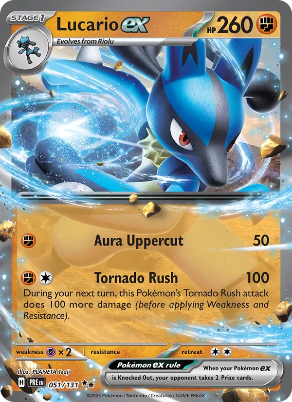 Lucario ex (Prismatic Evolutions Stamp)