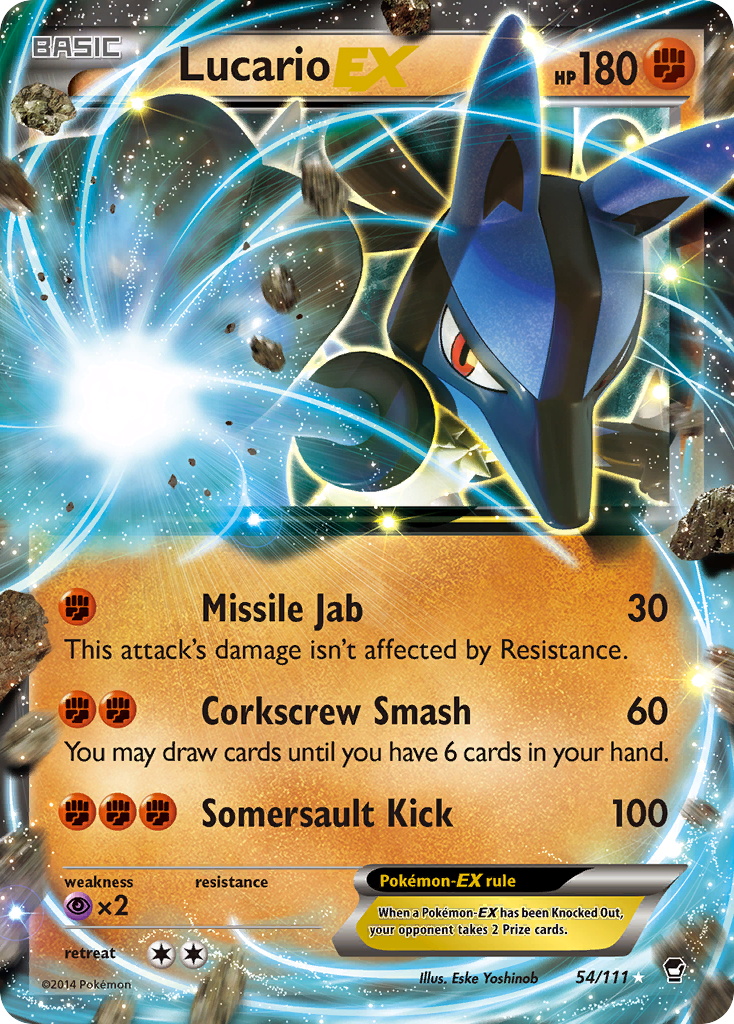 Lucario EX — XY - Furious Fists #54/111