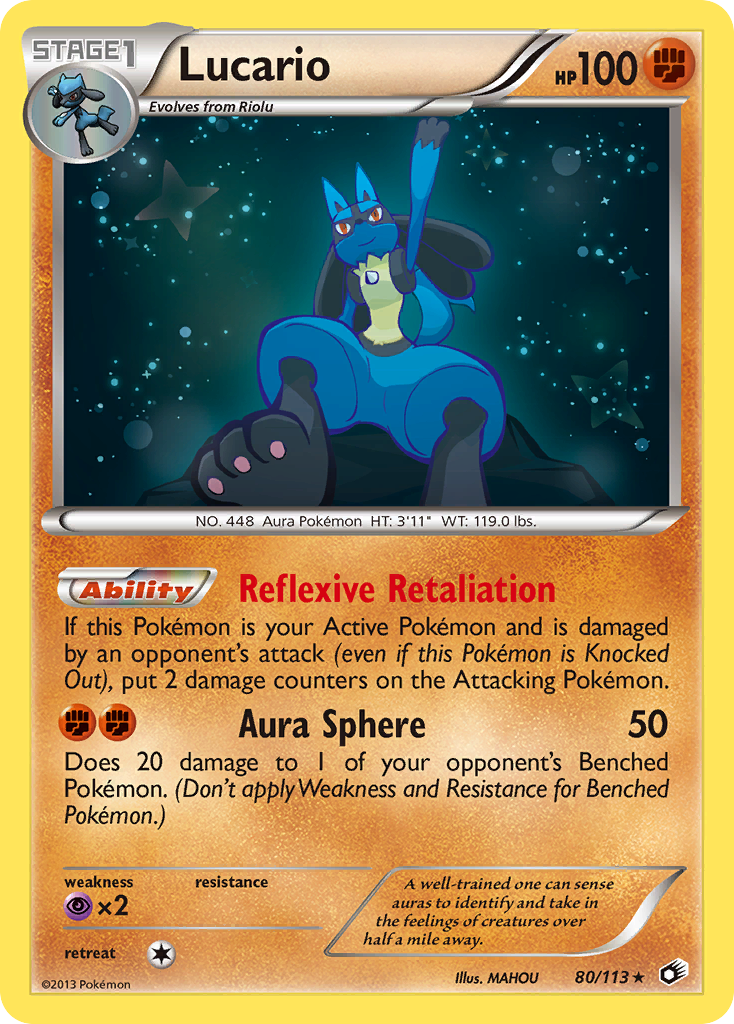 Lucario — Legendary Treasures #80/113