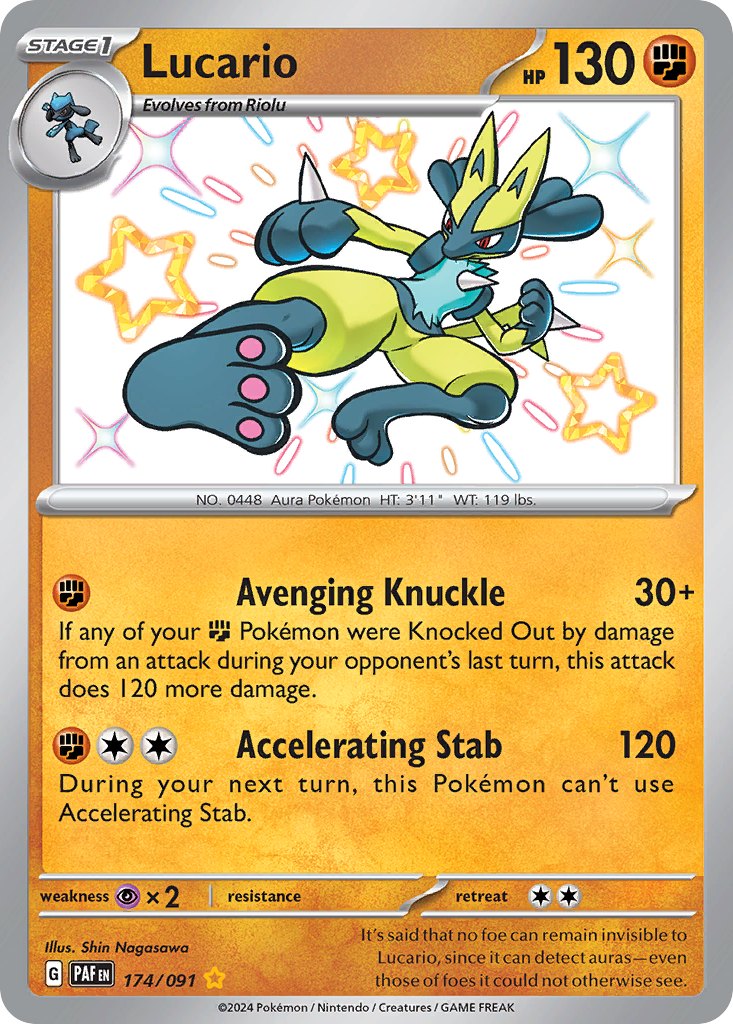 Lucario — SV: Paldean Fates #174/091