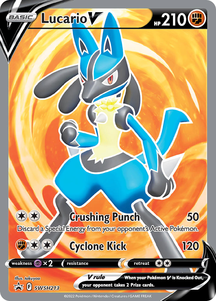Lucario V — SWSH: Sword & Shield Promo Cards #SWSH213