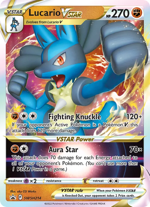 Lucario VSTAR — Jumbo Cards #SWSH214