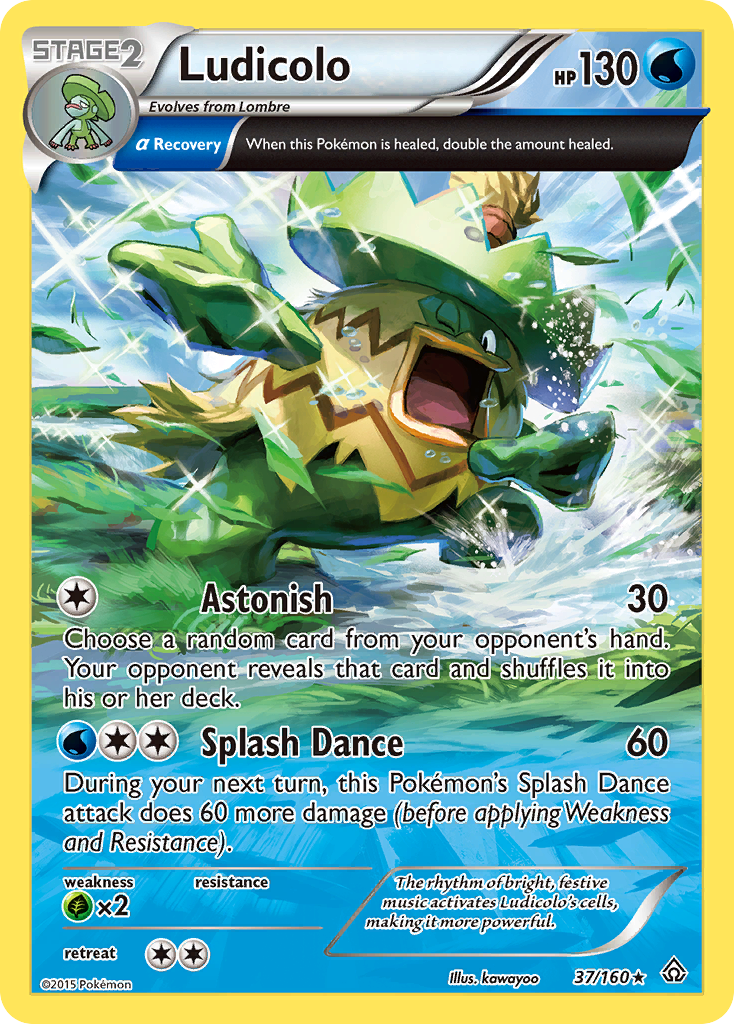 Ludicolo (Alpha) — XY - Primal Clash #37/160