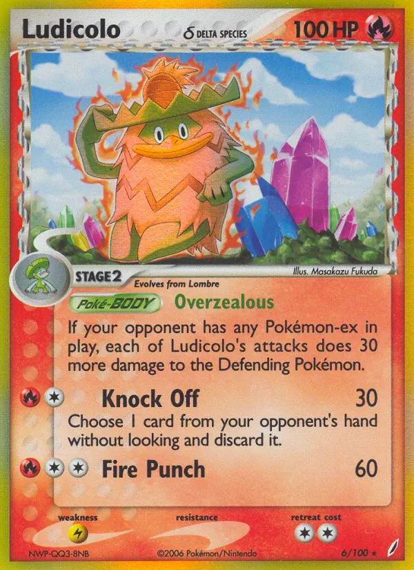 Ludicolo (Delta Species) — Crystal Guardians #6/100