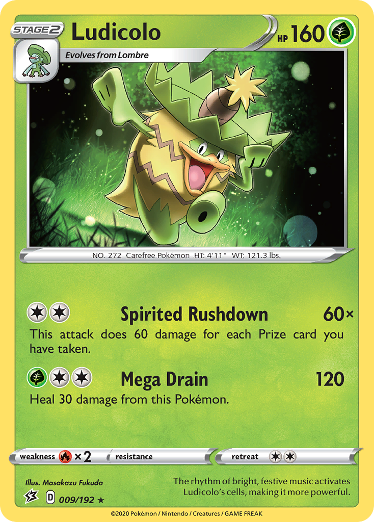 Ludicolo — SWSH02: Rebel Clash #009/192