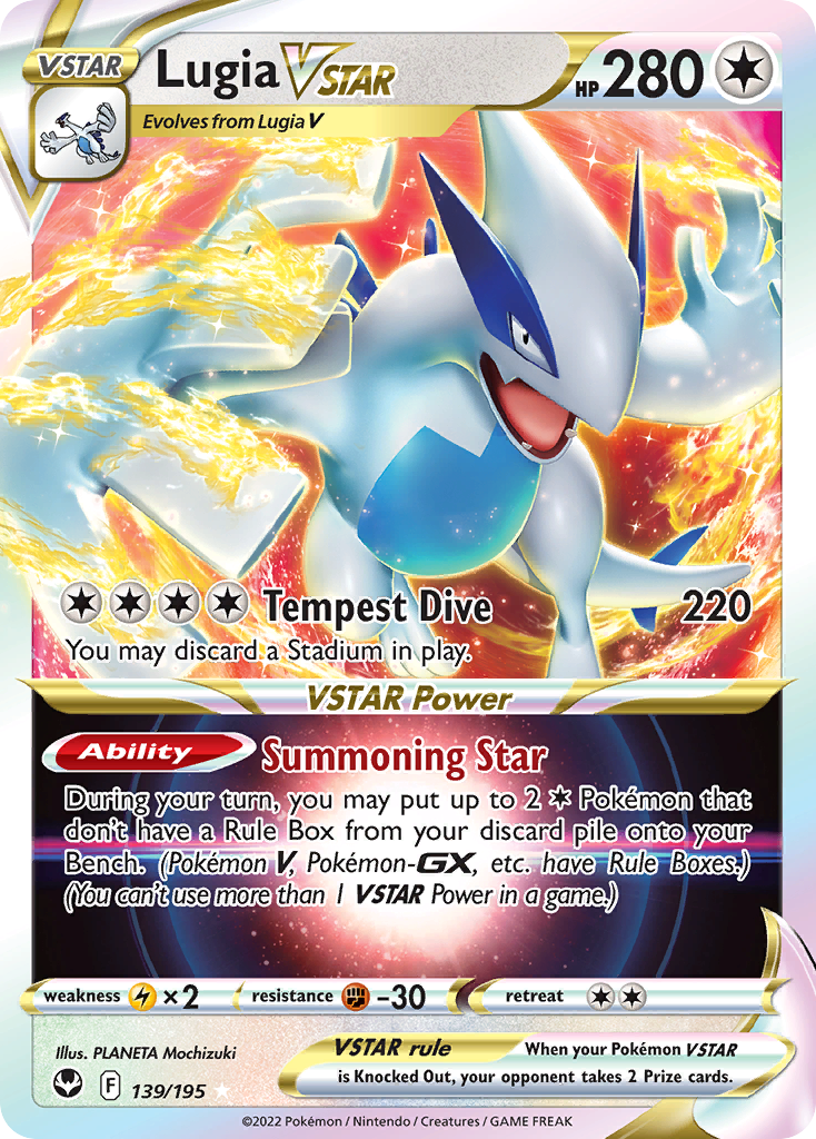 Lugia VSTAR — Prize Pack Series Cards #139/195