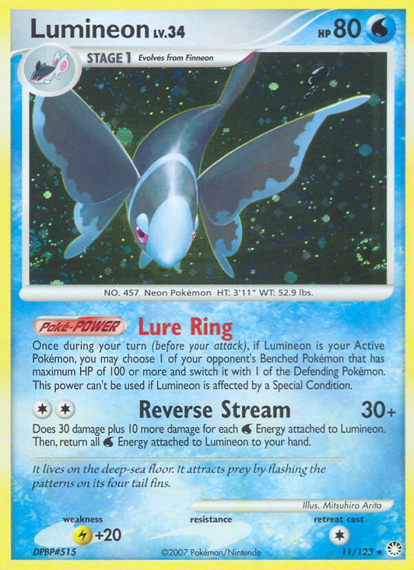 Lumineon — Mysterious Treasures #11/123