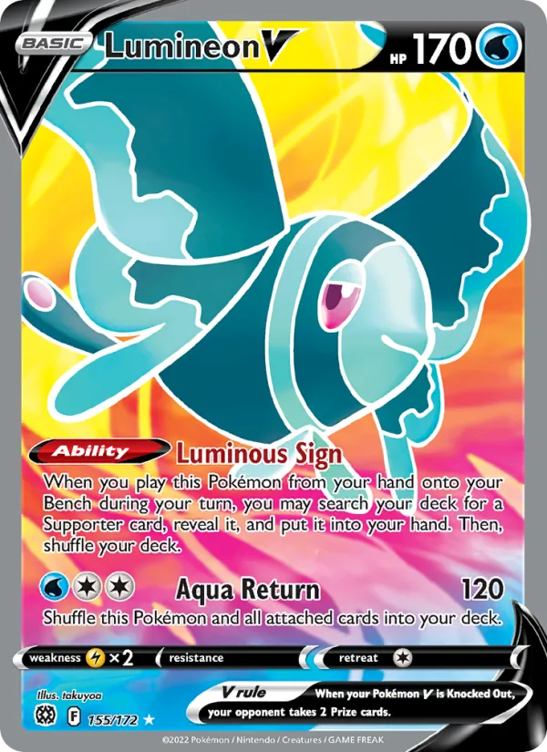 Lumineon V (Full Art) — SWSH09: Brilliant Stars #155/172