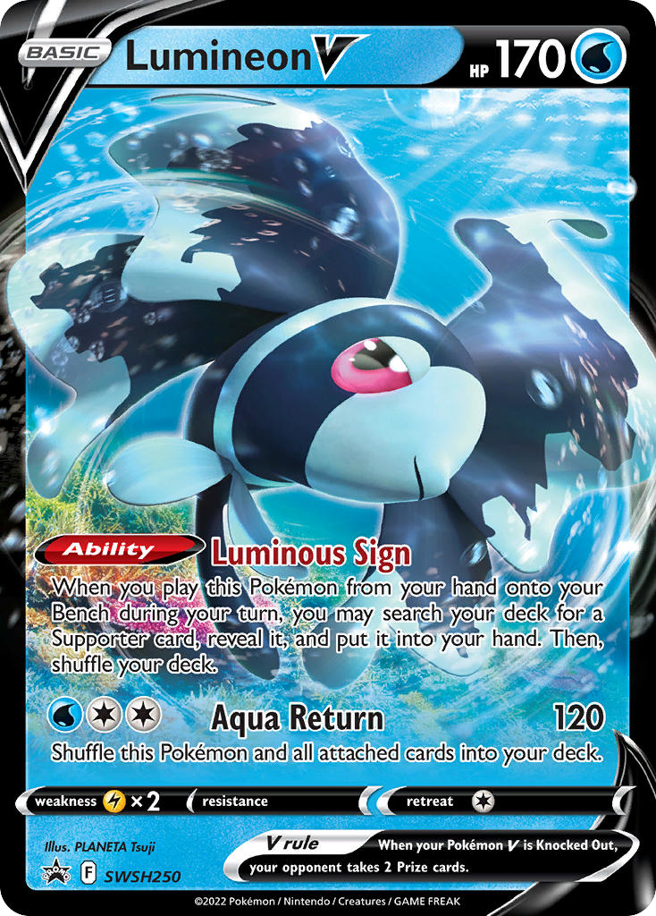 Lumineon V — SWSH: Sword & Shield Promo Cards #SWSH250