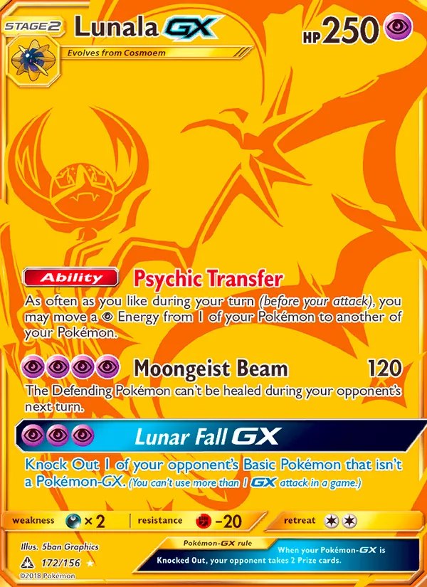 Lunala GX (Secret Rare)