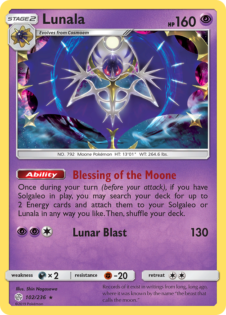 Lunala — League & Championship Cards #102/236