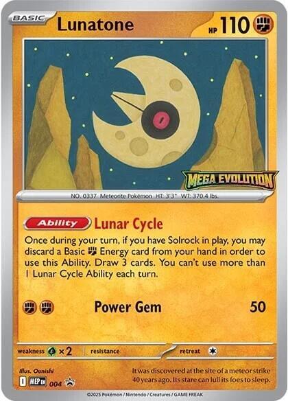 Lunatone — ME: Mega Evolution Promo #004