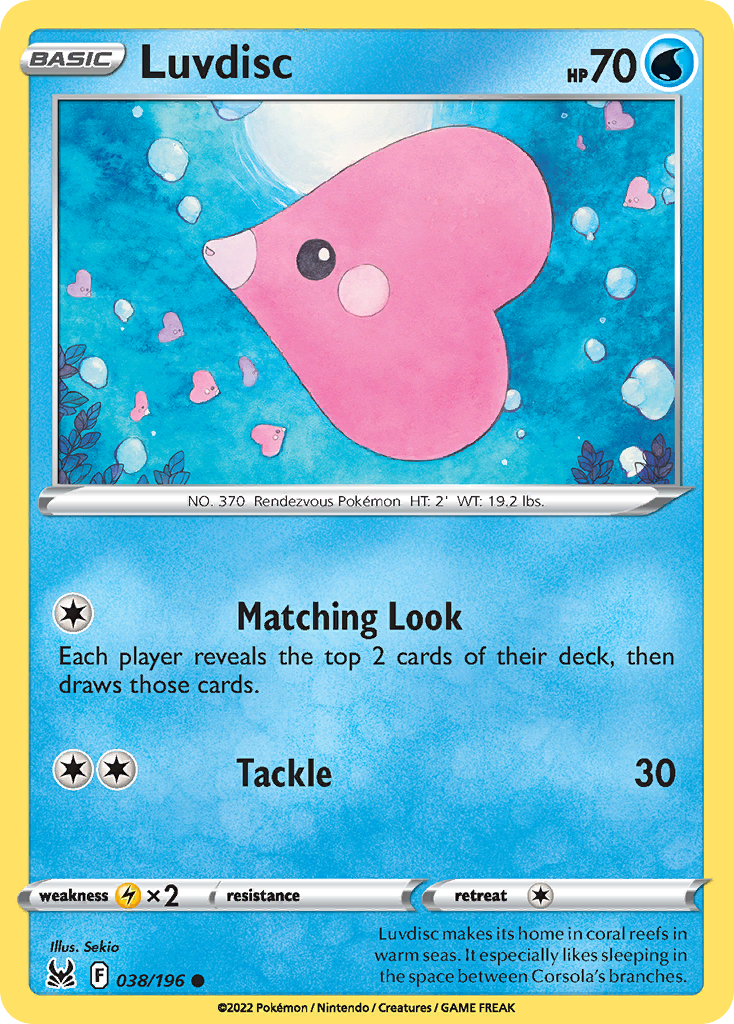 Luvdisc — SWSH11: Lost Origin #038/196