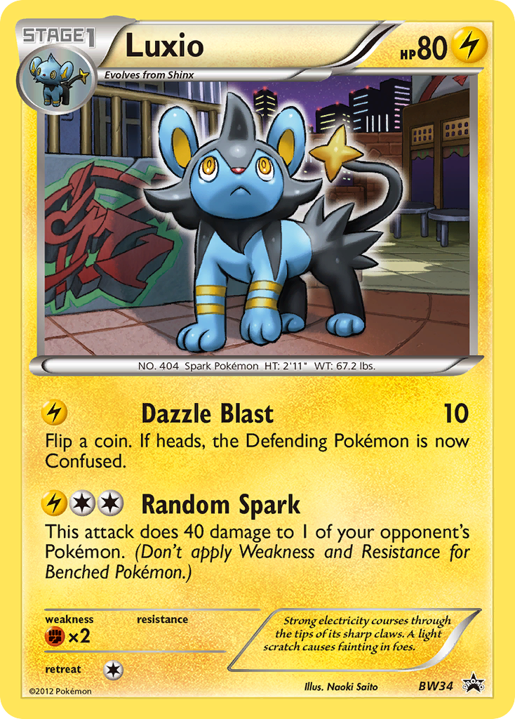 Luxio — Black and White Promos #BW34