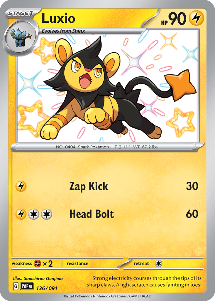 Luxio — SV: Paldean Fates #136/091