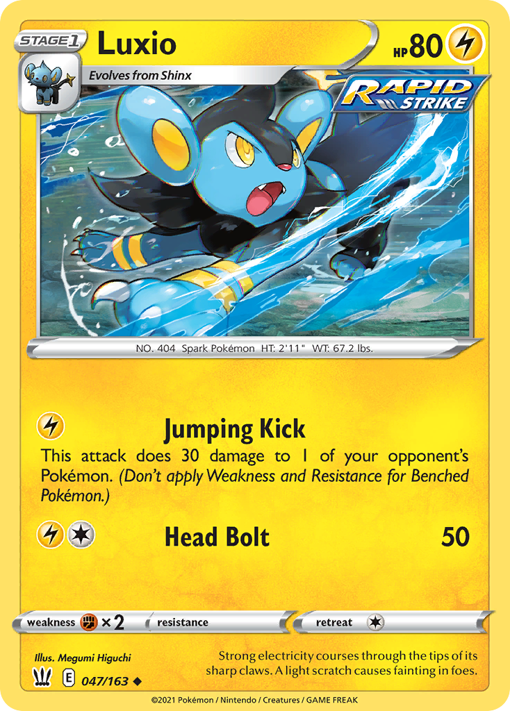 Luxio — SWSH05: Battle Styles #047/163