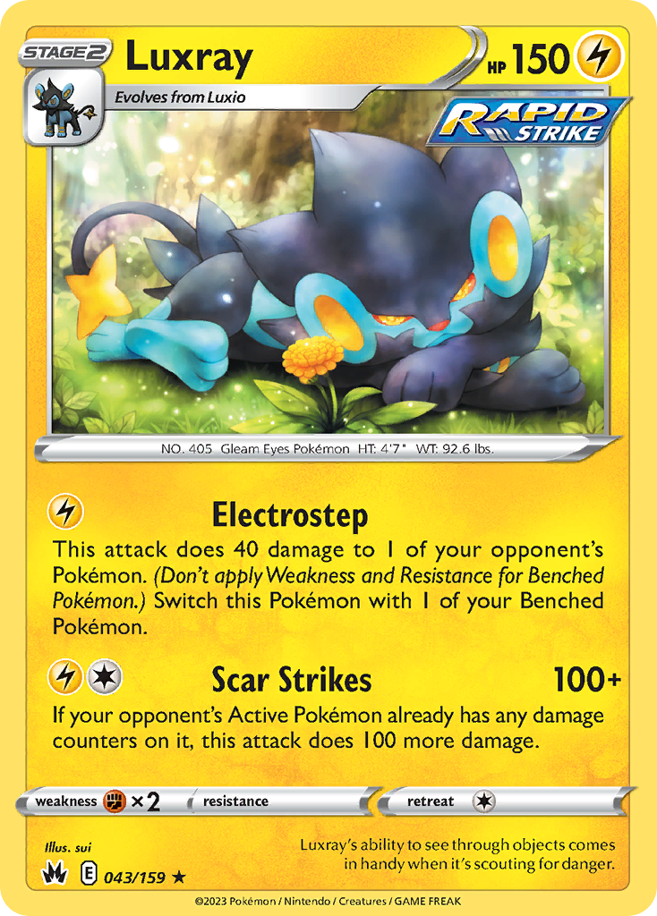 Luxray (43) — SWSH: Crown Zenith #043/159