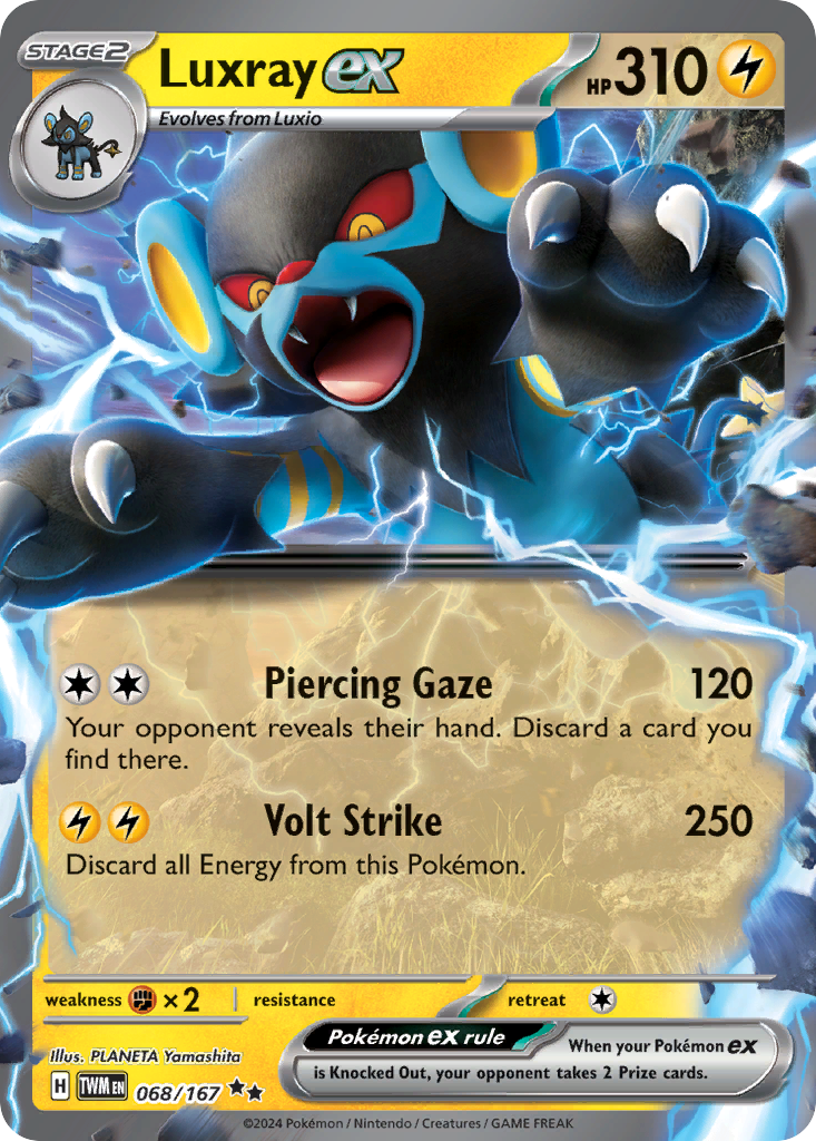 Luxray ex — SV06: Twilight Masquerade #068/167