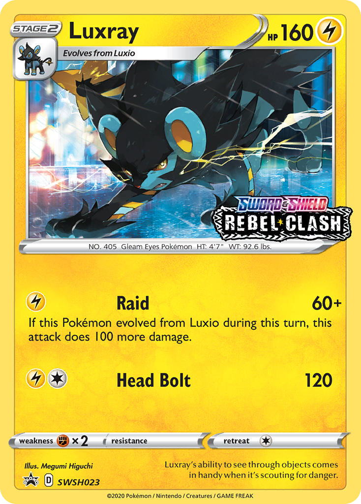 Luxray — SWSH: Sword & Shield Promo Cards #SWSH023