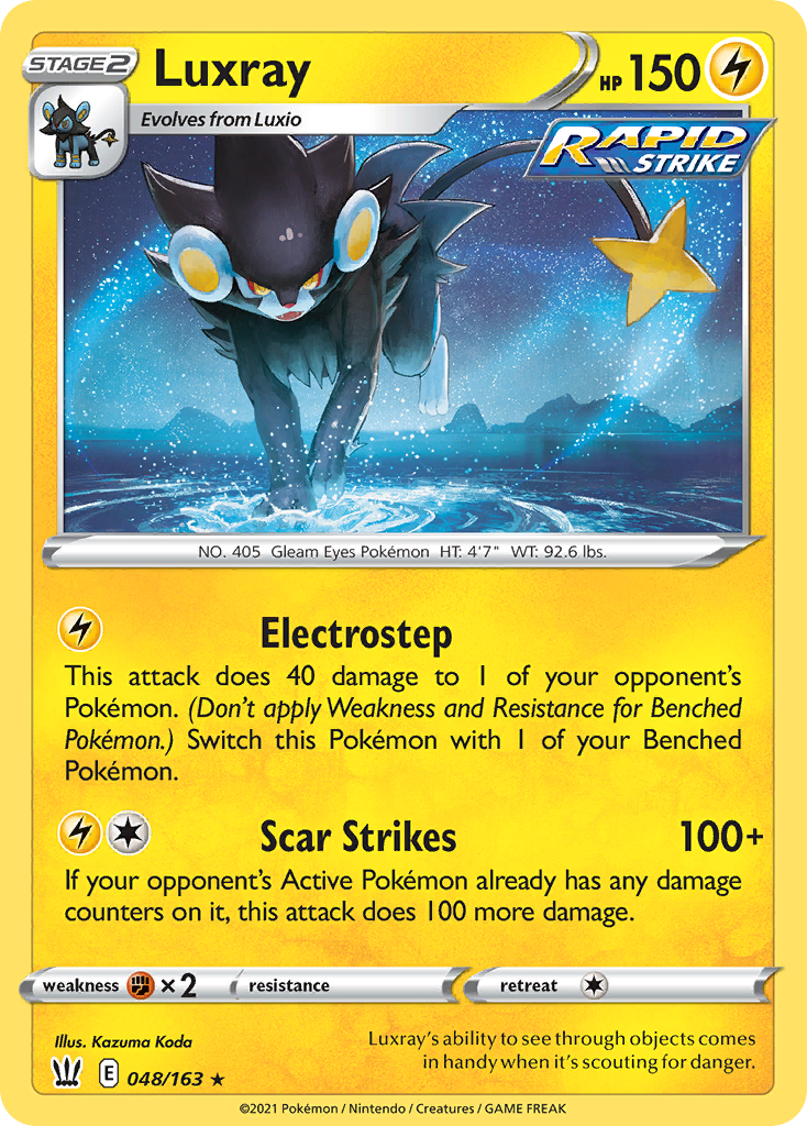 Luxray — SWSH05: Battle Styles #048/163