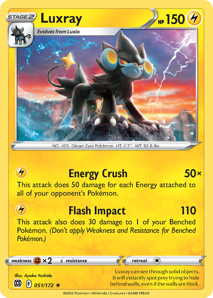 Luxray — SWSH09: Brilliant Stars #051/172