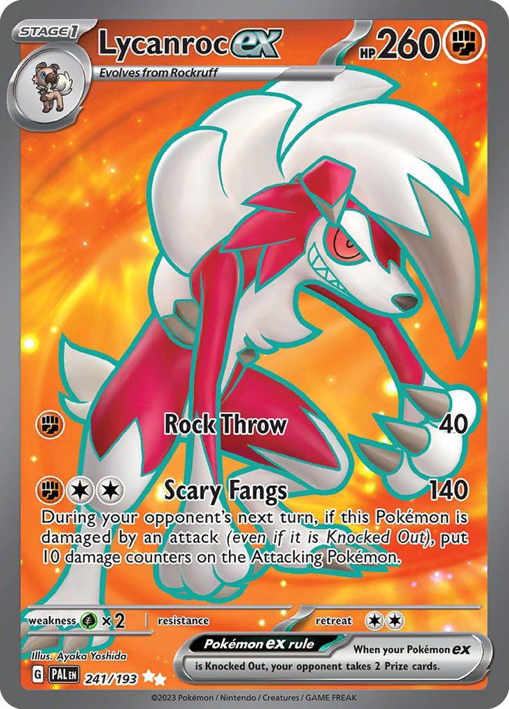 Lycanroc ex — SV02: Paldea Evolved #241/193