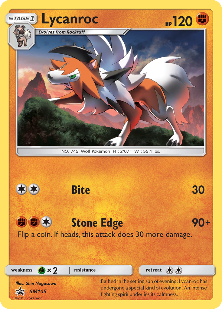 Lycanroc — SM Promos #SM105