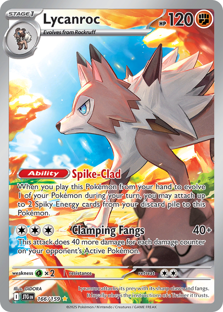 Lycanroc — SV09: Journey Together #166/159