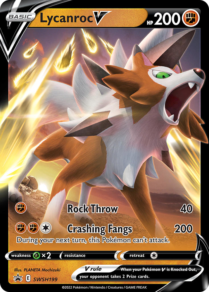 Lycanroc V — SWSH: Sword & Shield Promo Cards #SWSH199